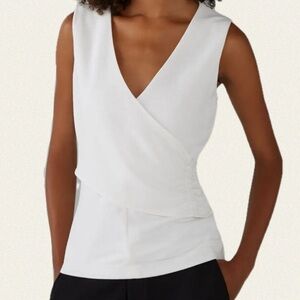 Club Monaco Tricot Sleeveless Wrap Top